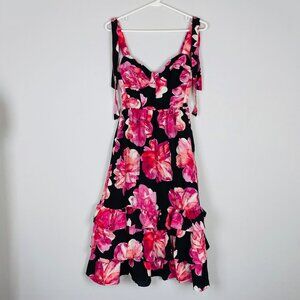 NWT Sophia Vergara Riley Dress Sz XS Easter Floral Tiered Ruffle Bloomcore